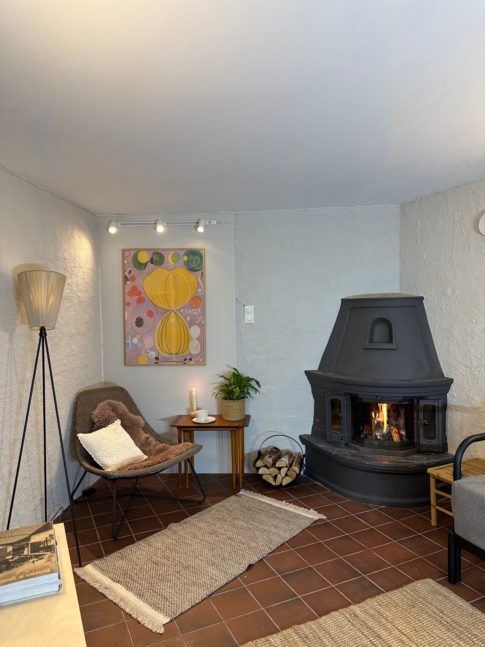 Koselig med peis. Galleribilde