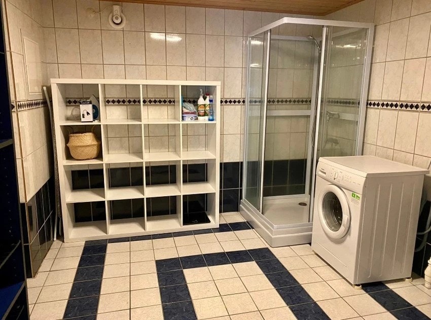 Stort bad med varmekabler Galleribilde