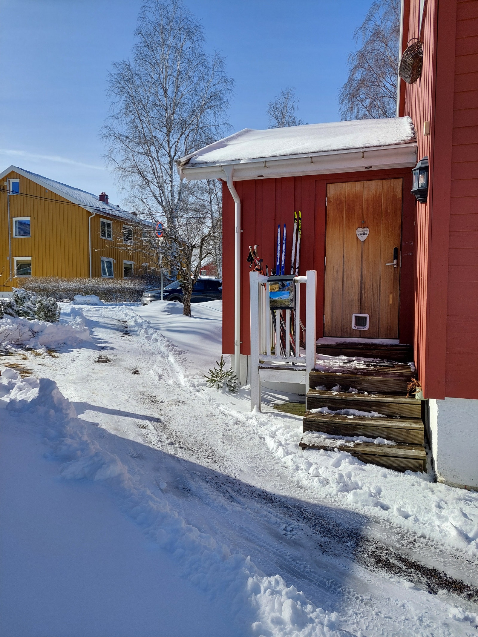 Langrennski tas på utenfor Galleribilde
