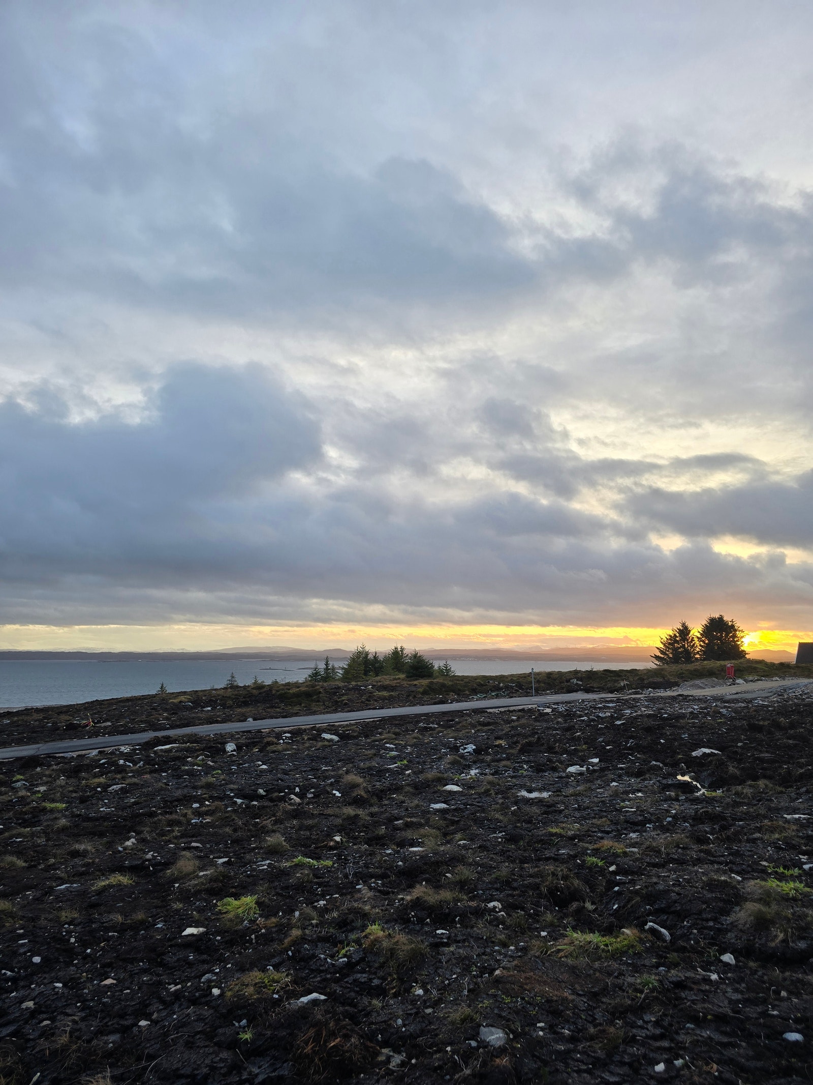Vakker solnedgang Galleribilde