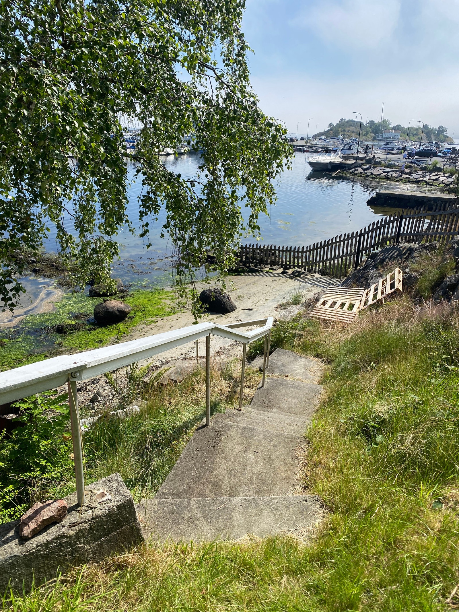 Nedgang til stranden Galleribilde