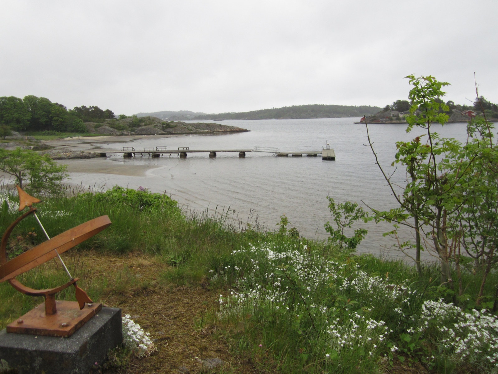 Groos friområde sett fra hagen. Galleribilde