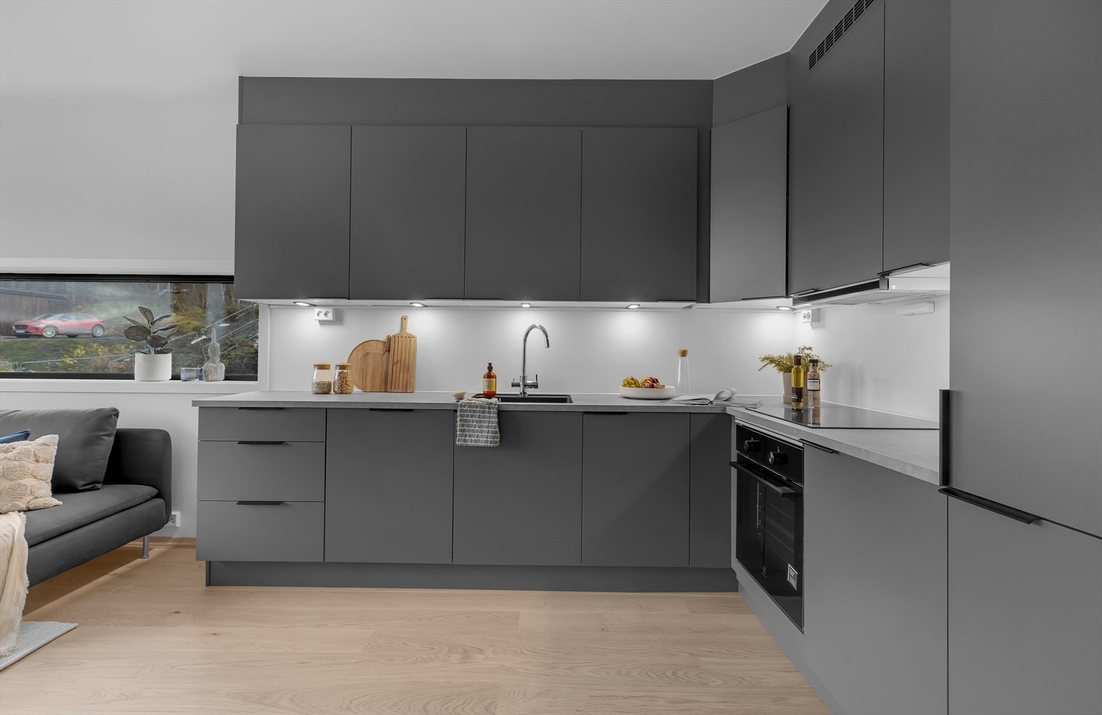 Her kan du tilberede alt det deilige som skal serveres i den nye leiligheta i jula! Galleribilde