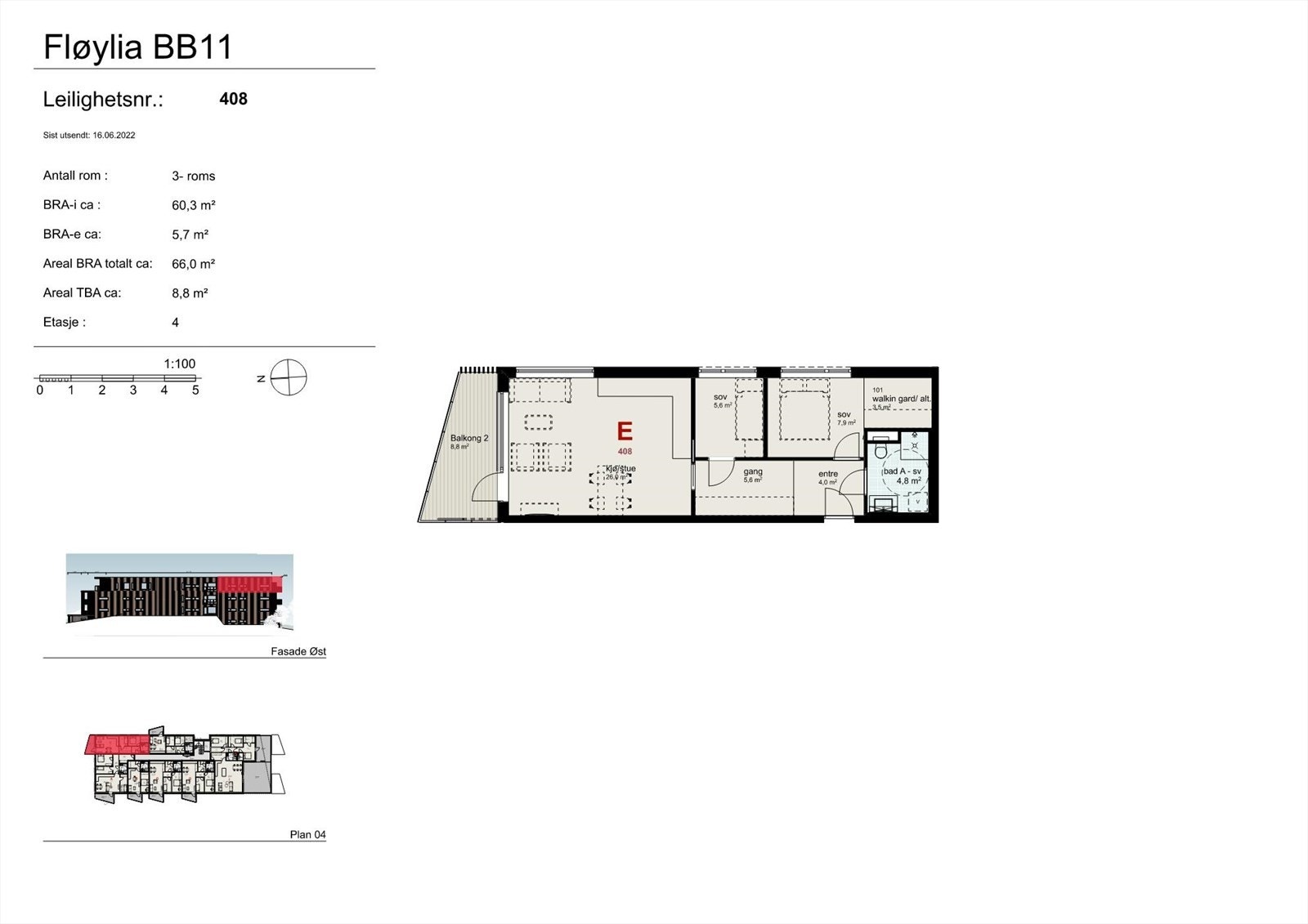 Plantegning Galleribilde