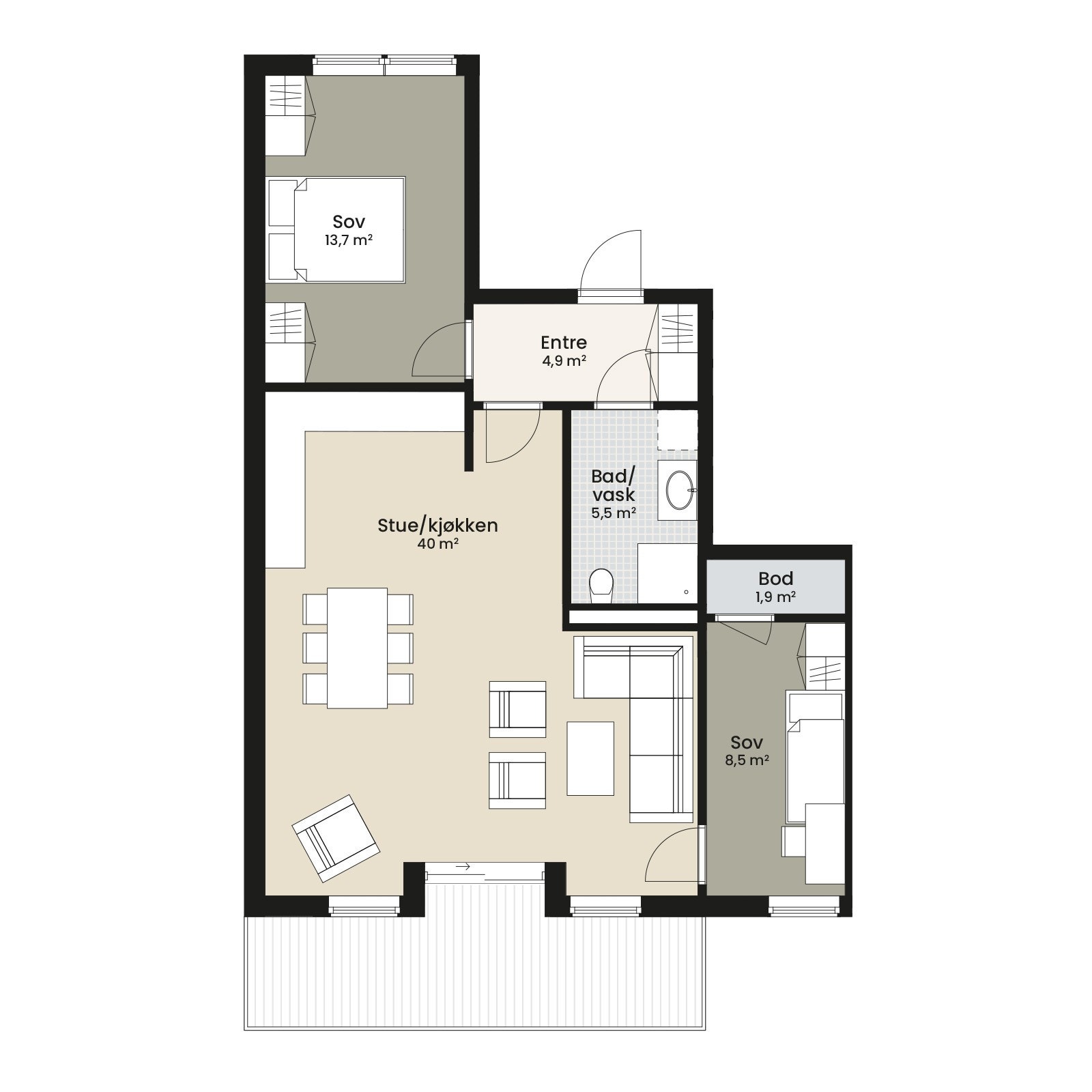 Plantegning Galleribilde