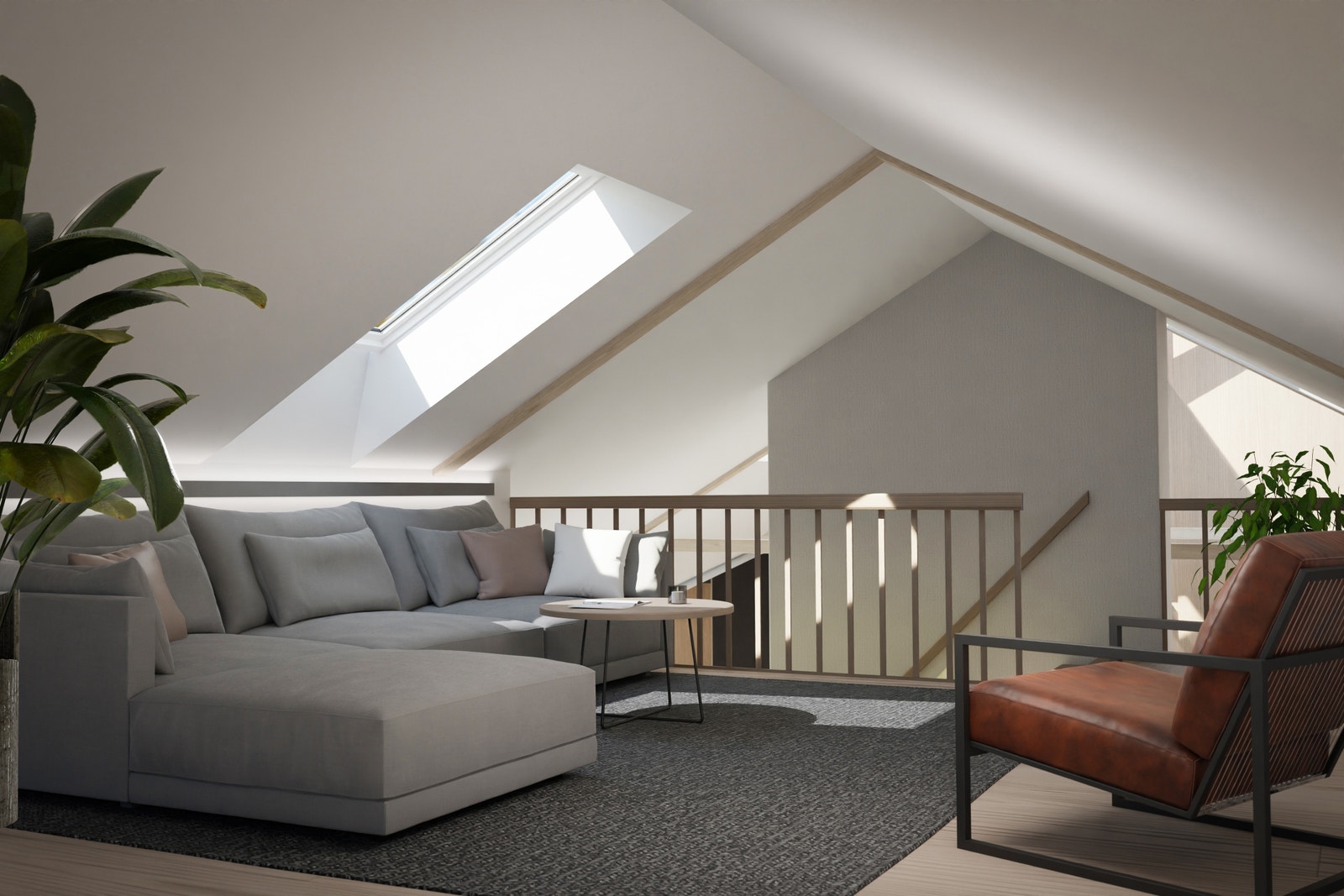 Romslig hems med adkomst fra stue Galleribilde