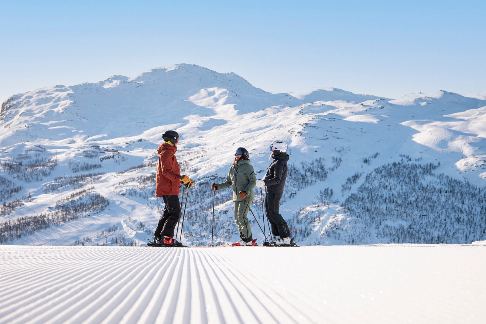 Hemsedal skisenter, skibygdas stolthet. Her tilbyd et bredt spekter av løyper som passer alle ferdighetsnivåer. Galleribilde