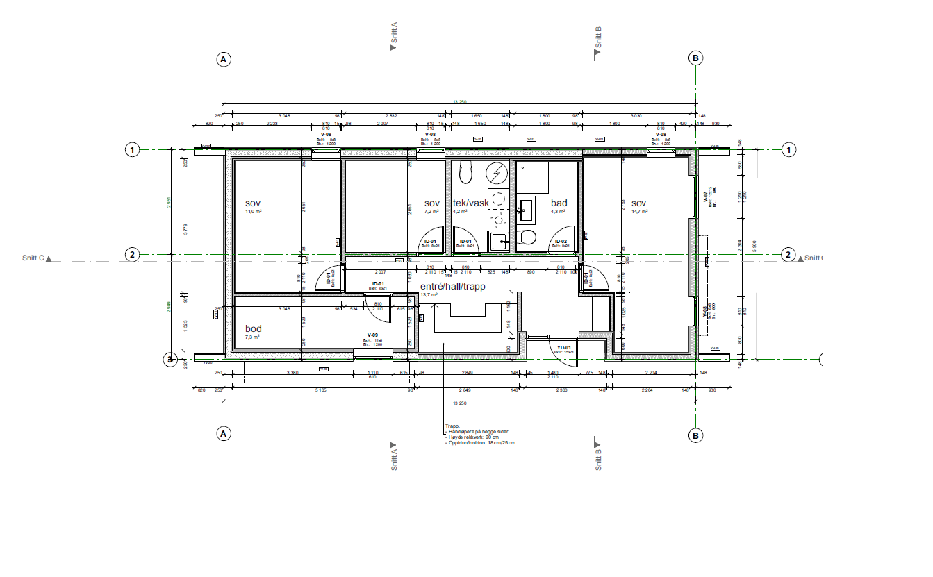 1. etasjeplan Galleribilde