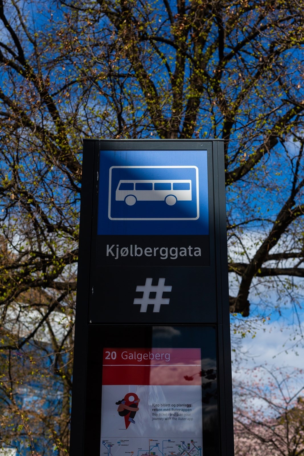 Området har et godt tilrettelagt kollektivtilbud. Uansett om du vil til sentrum, sjøen eller ut i marka. 37 bussen stopper kun 1-2 minutters gange fra leiligheten, og går hele døgnet. 20 bussen går også hele døgnet fra Galgeberg. Galleribilde