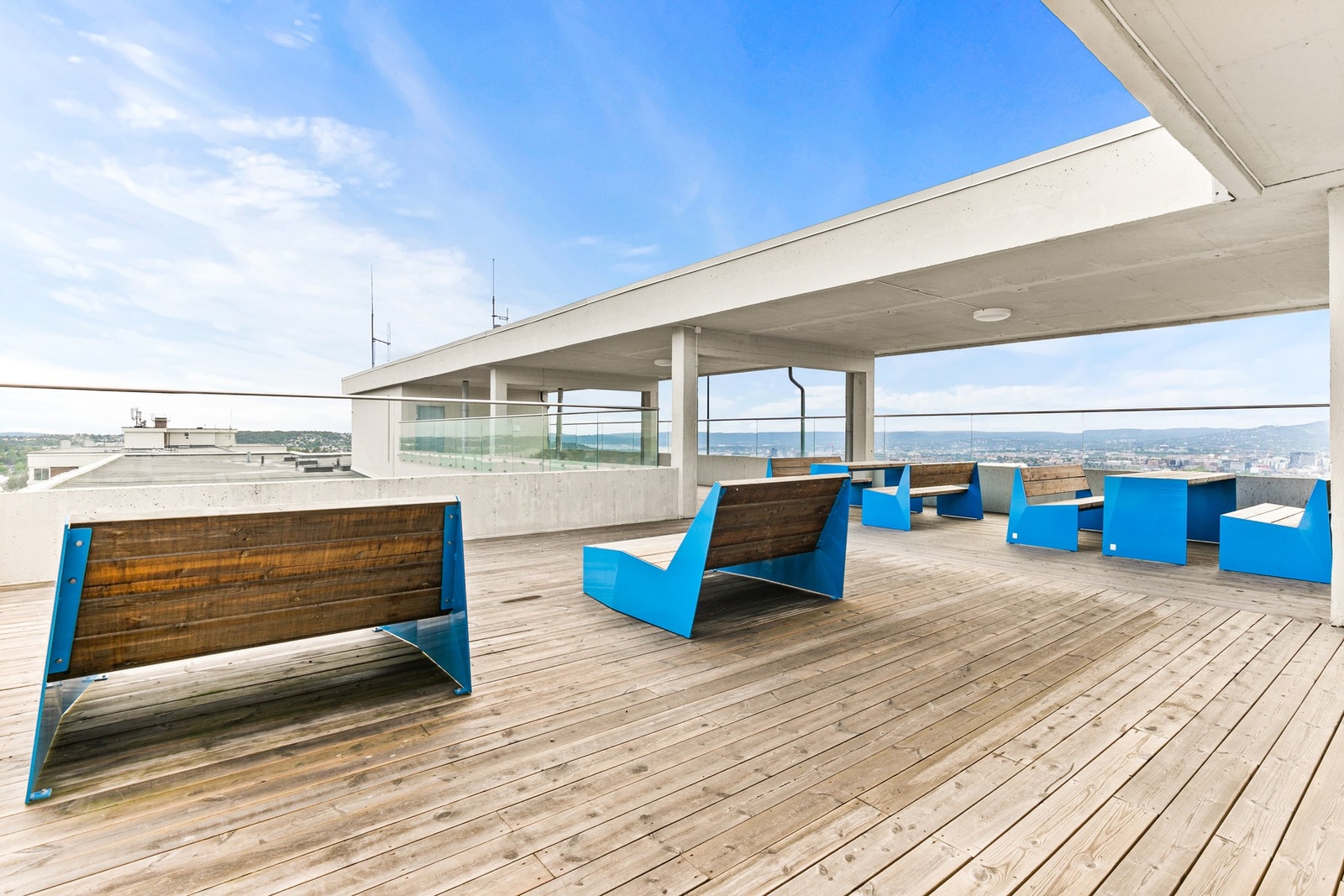 Felles takterrasse, dette bildet er tatt fra Nåkkves vei 3. Galleribilde