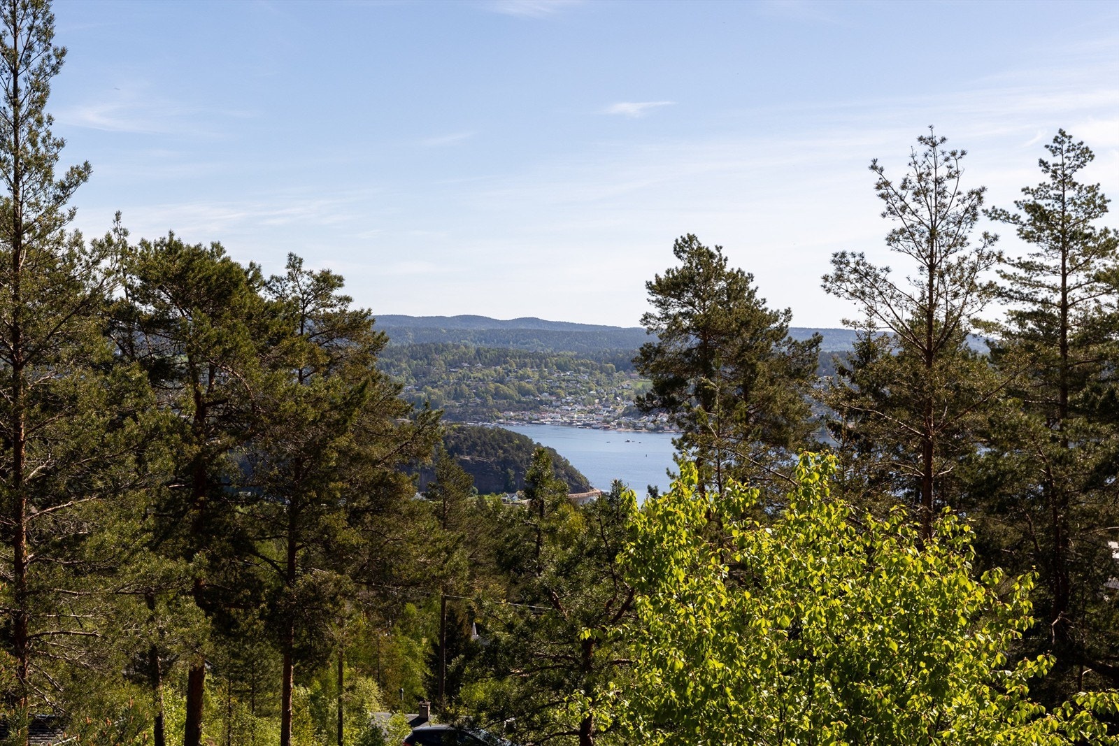 Utsikt fra balkongen Galleribilde