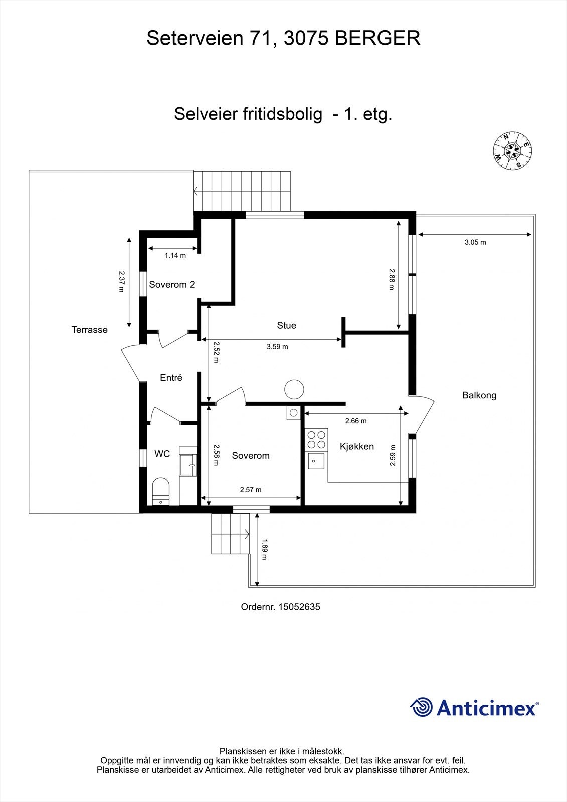 Plantegning 1. etasje Galleribilde