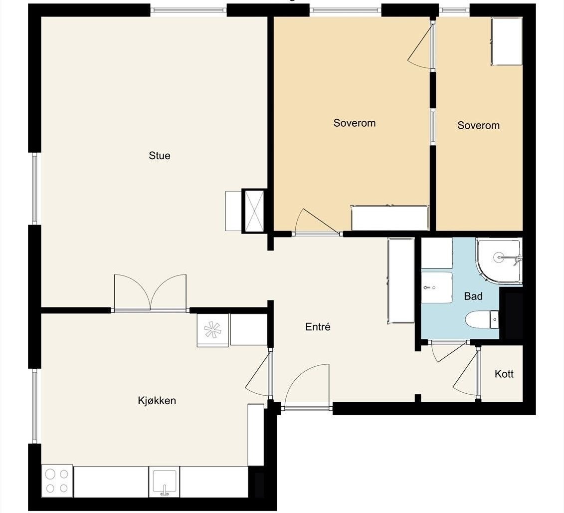 Plantegning. Galleribilde