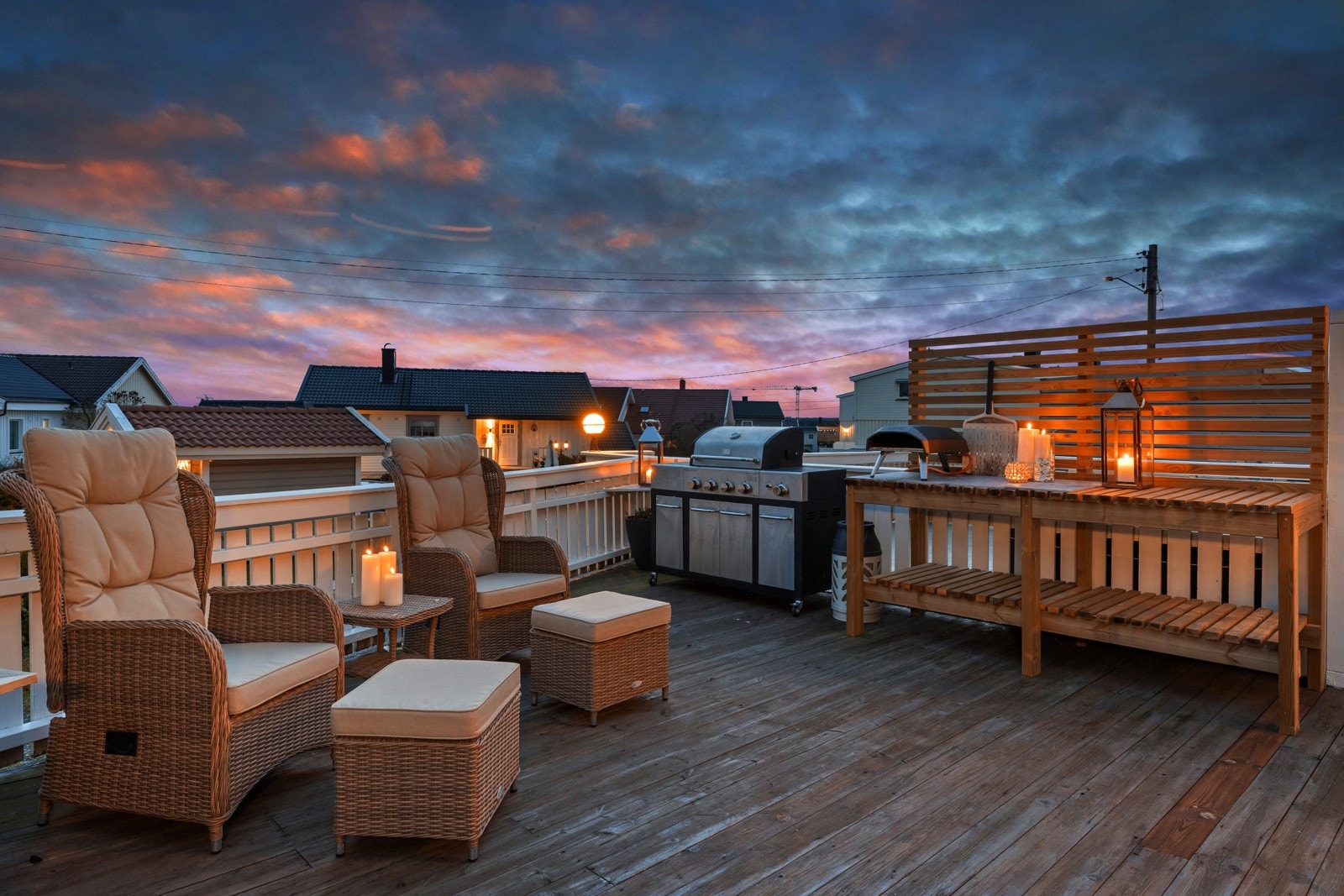 Utekjøkkenet medfølger. Galleribilde