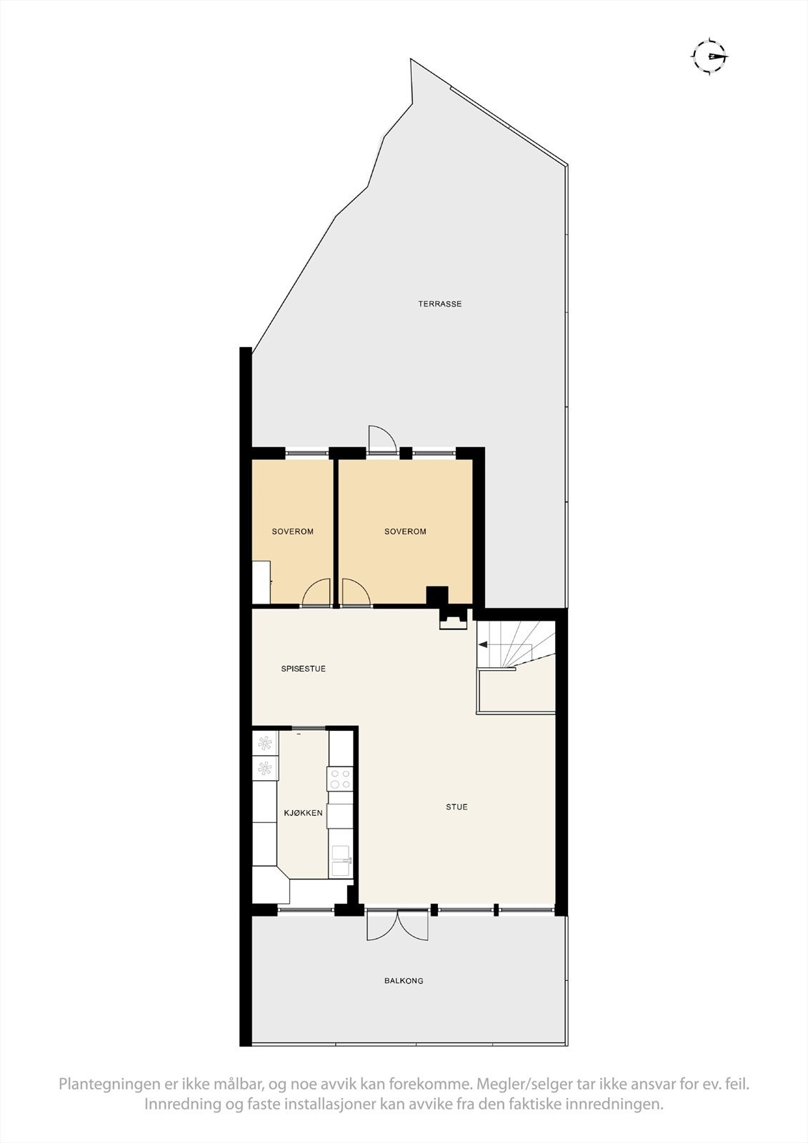 Plantegning 1.etg Galleribilde