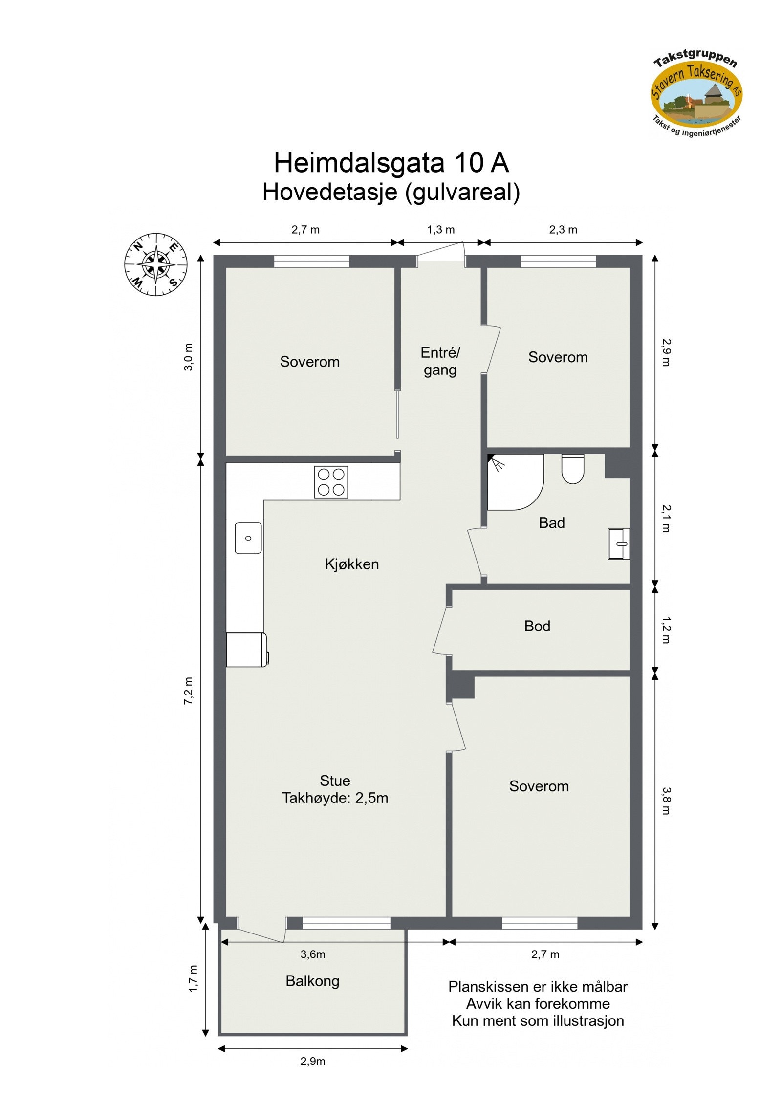 Plantegning Galleribilde