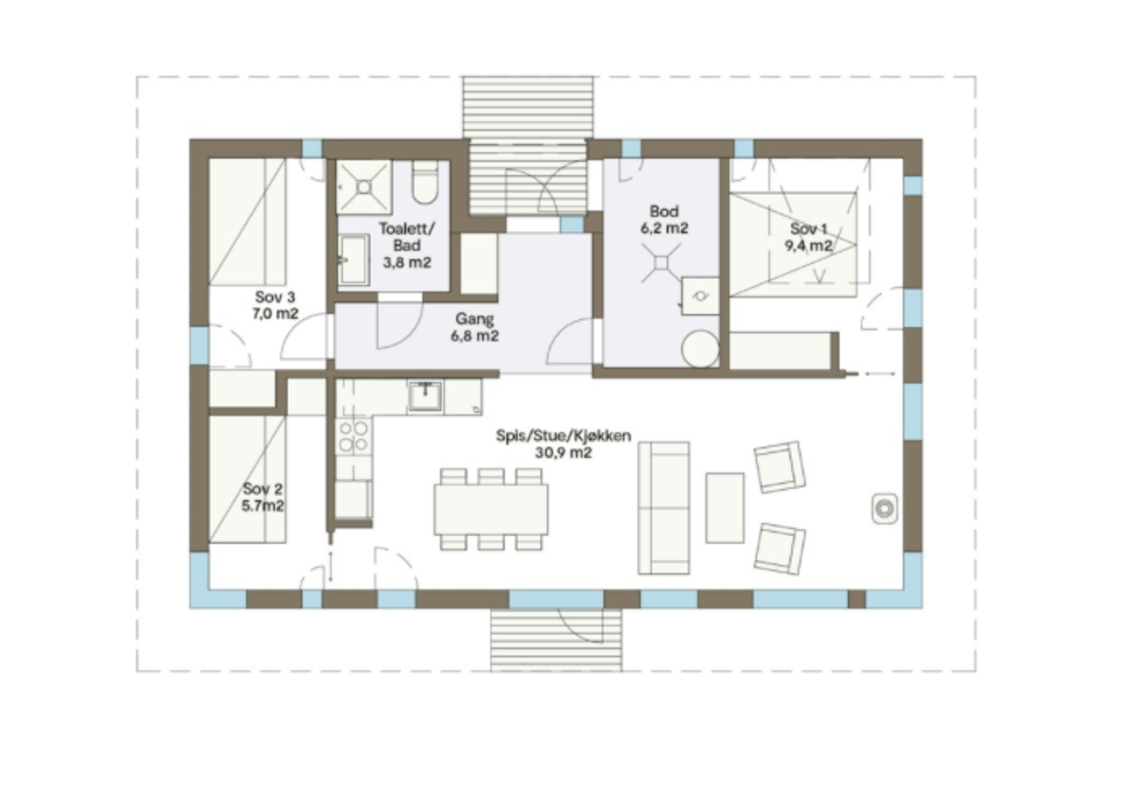 Plantegning fra Leve Vy 19 A Galleribilde