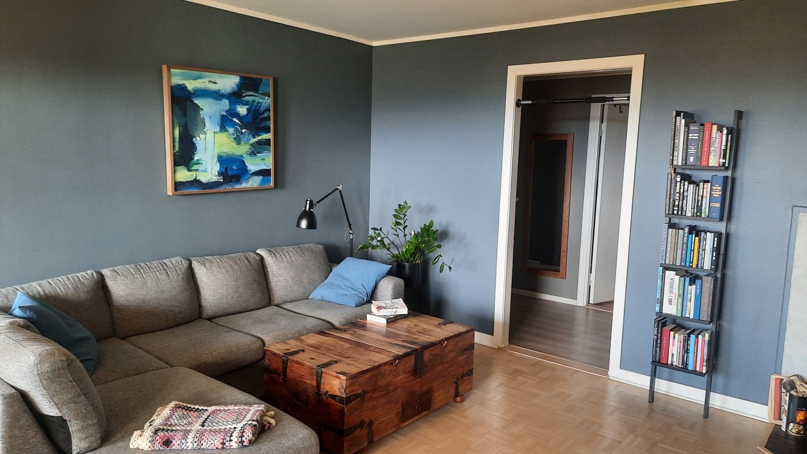 Koselig sofakrok i stuen Galleribilde