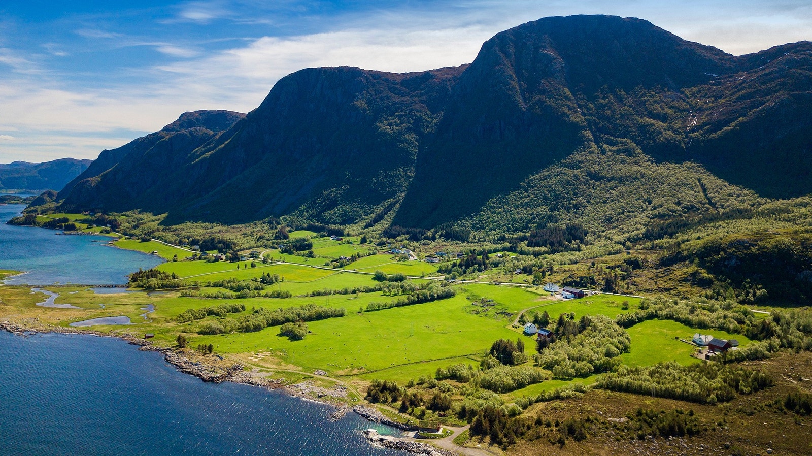 Eiendommen sett fra lufta Galleribilde