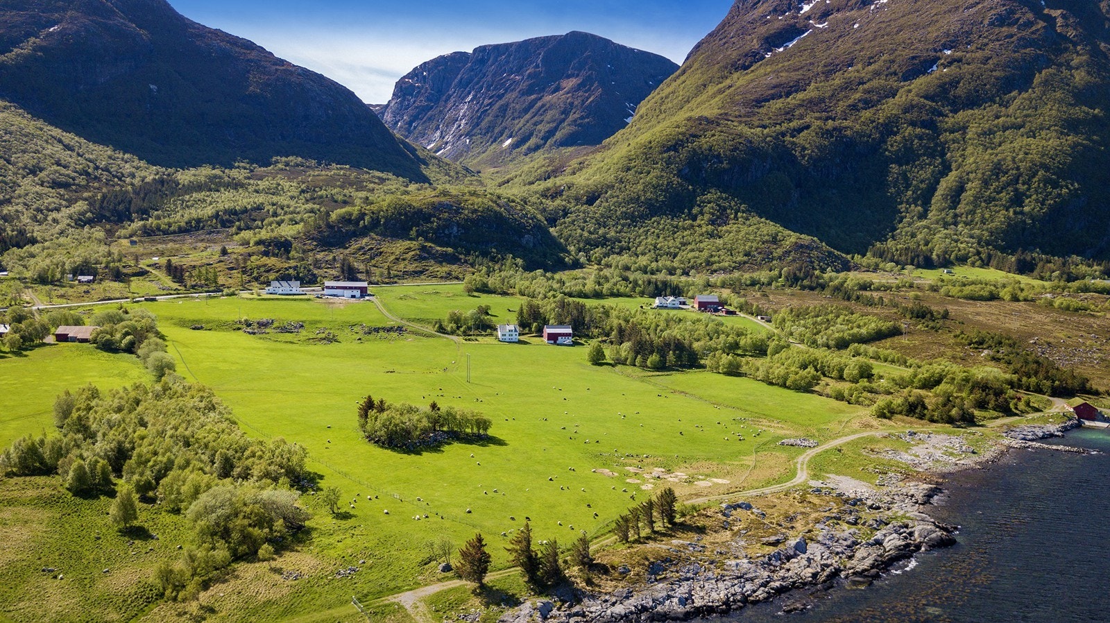 Eiendommen sett fra lufta Galleribilde