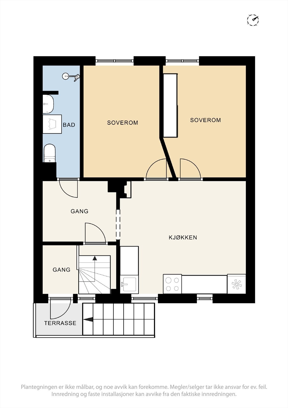 Plantegning andre etasje. Galleribilde