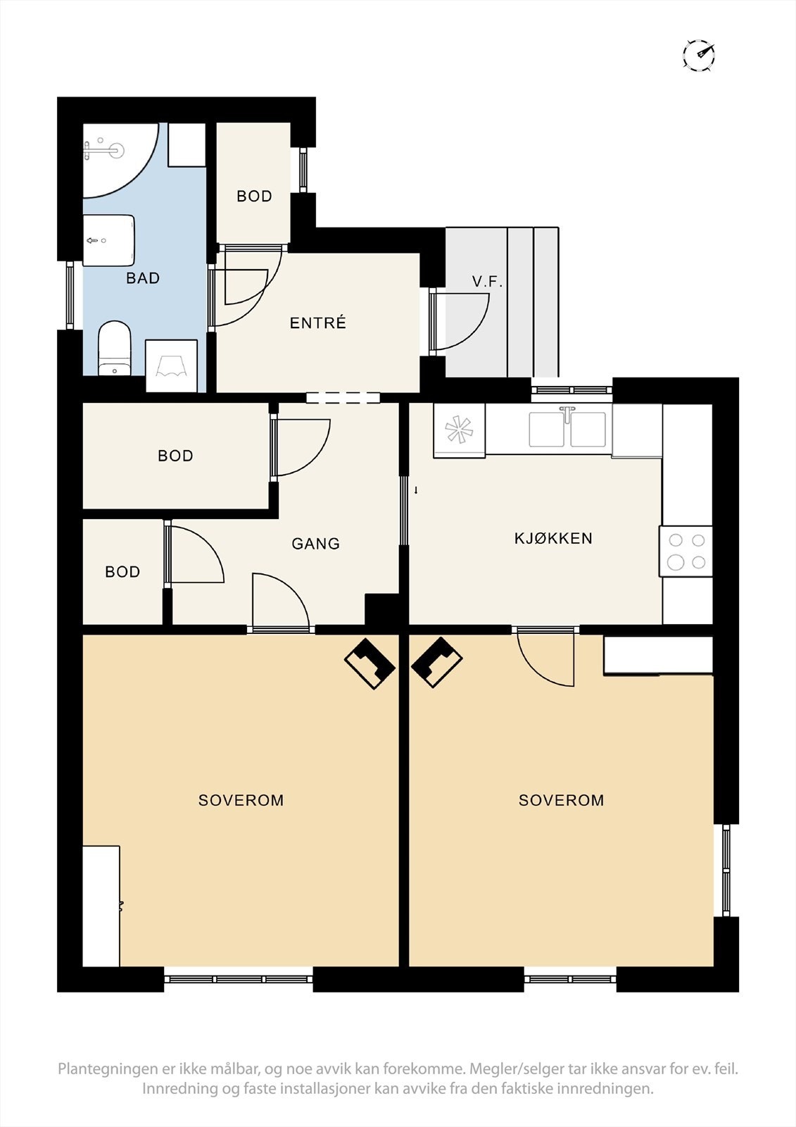 Plantegning første etasje. Galleribilde