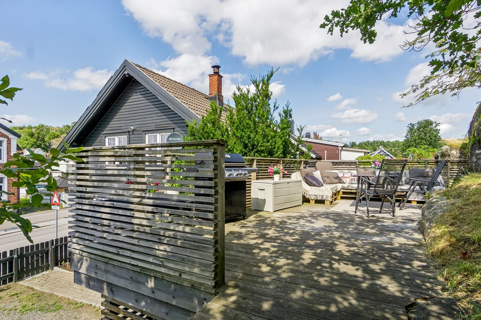 Terrasseløsning på baksiden av bygget. Galleribilde