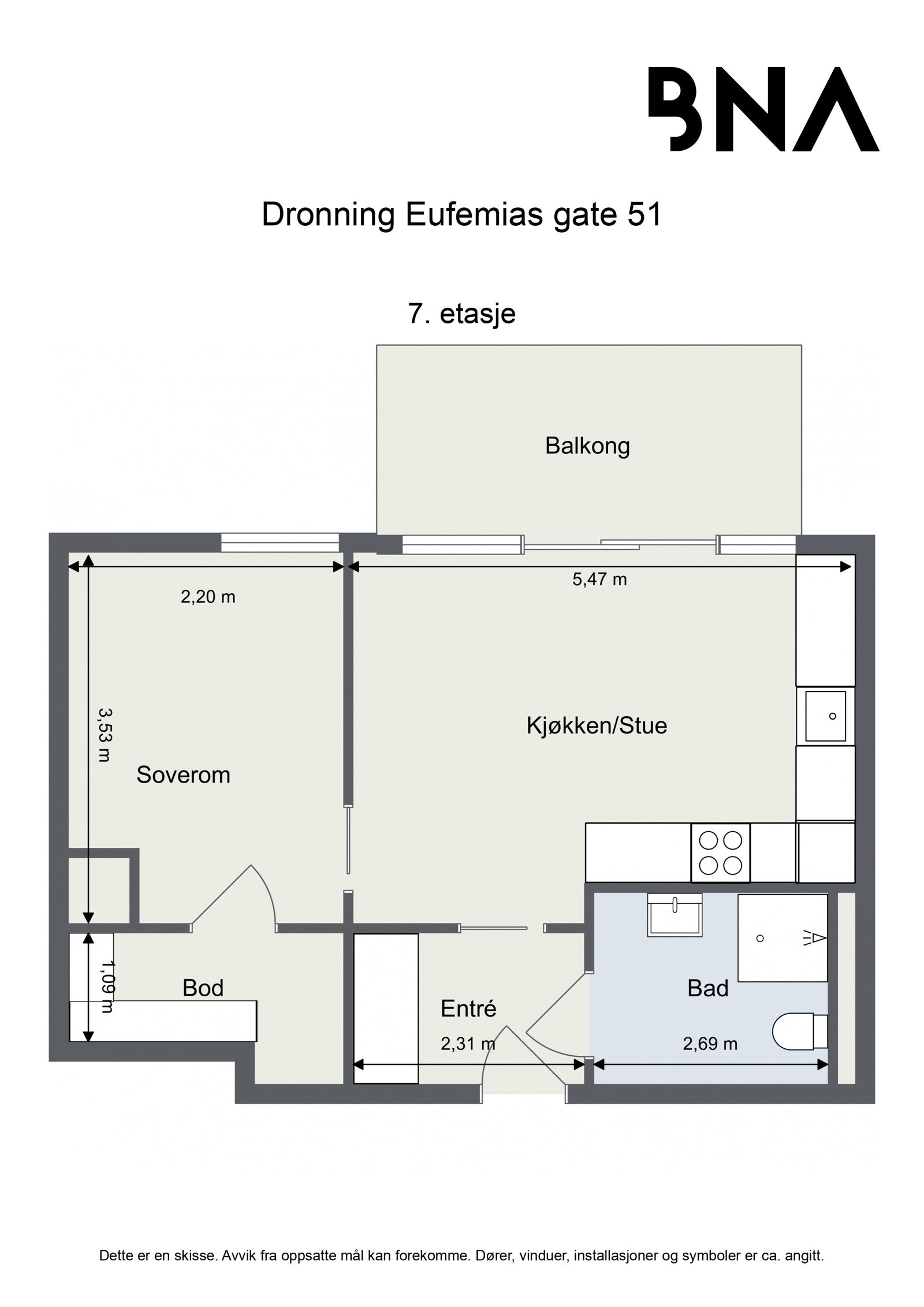 Plantegning Galleribilde