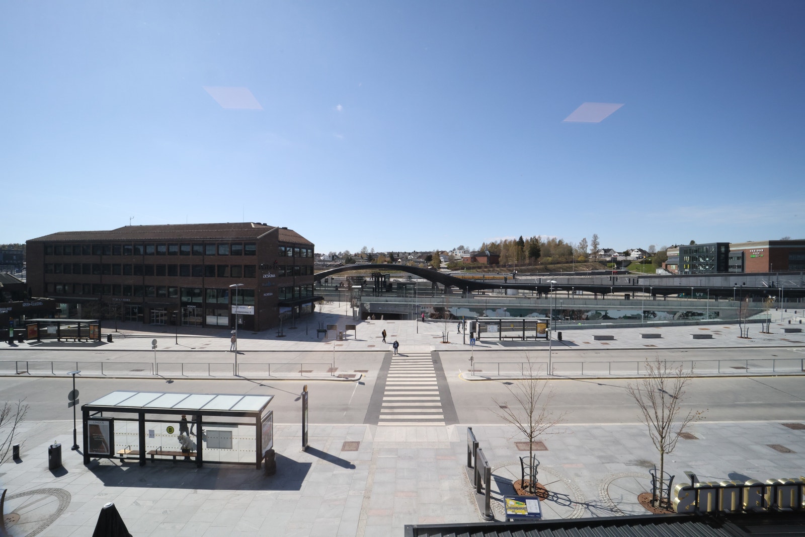 Utsikt mot Jernbaneveien/Ski Stasjon Galleribilde