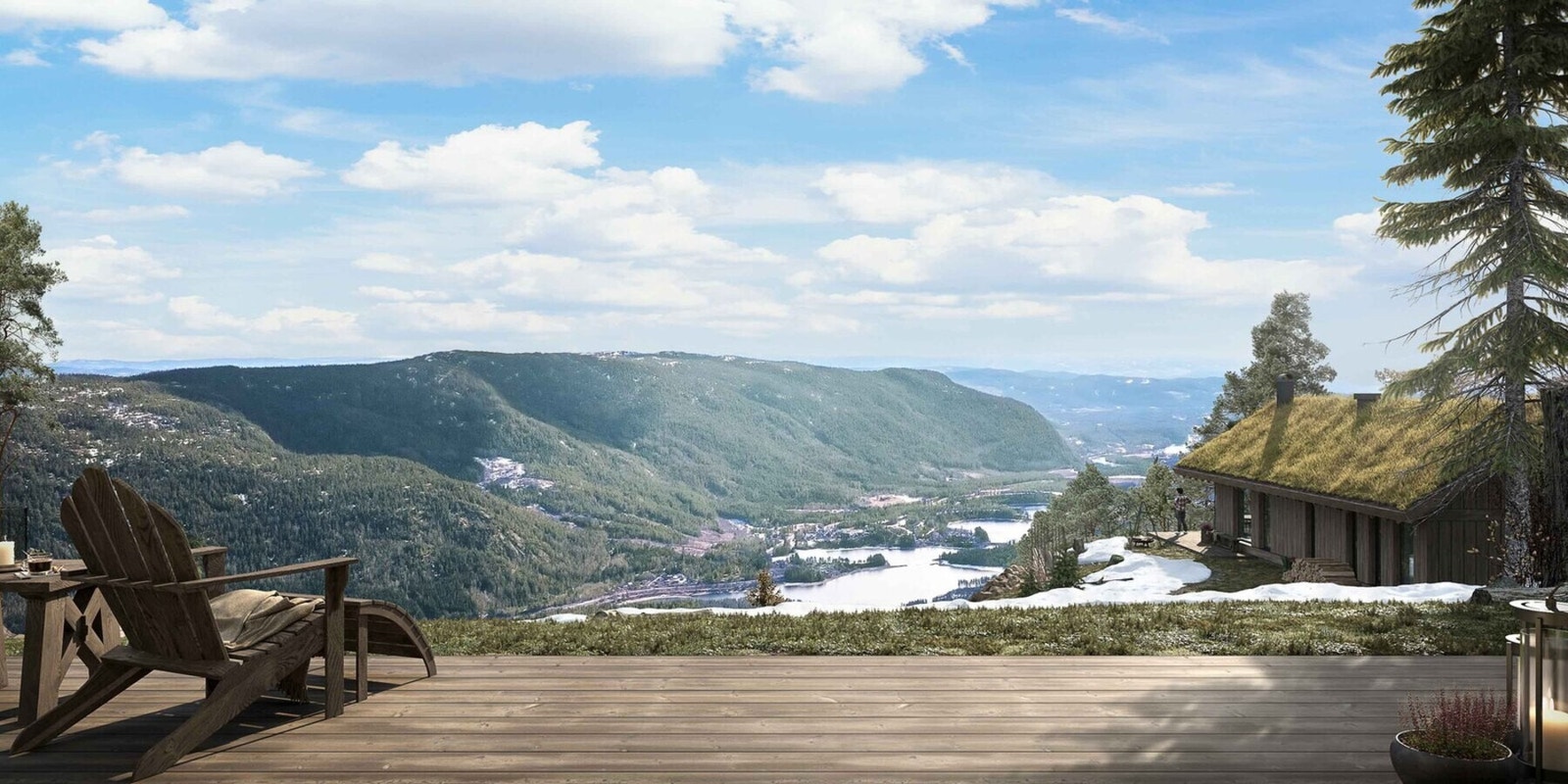 Denne utsikten kan bli din, her i 3D Galleribilde