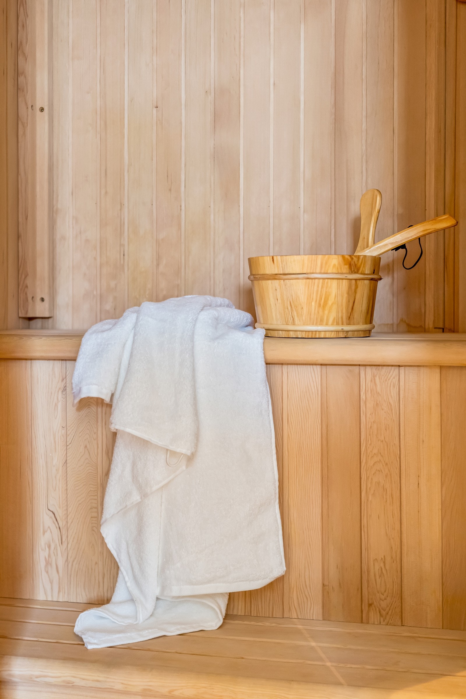 Badstue i tilknytning til bad. Galleribilde