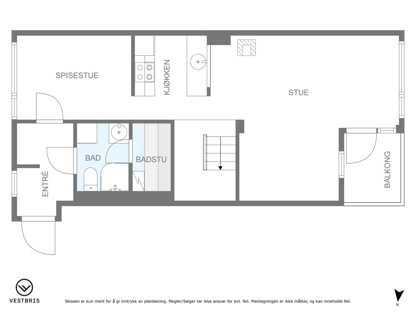 Plantegning andre etasje. Galleribilde