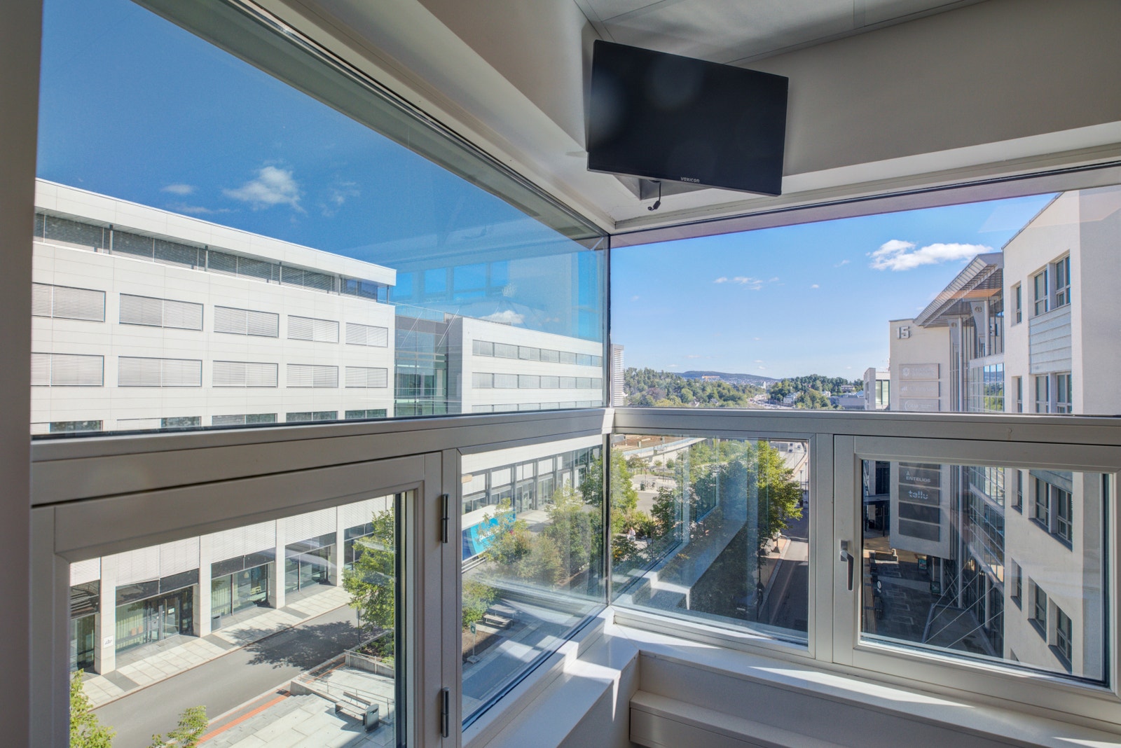 Fin utsikt over Lysaker Torg fra 5. etasje. Galleribilde