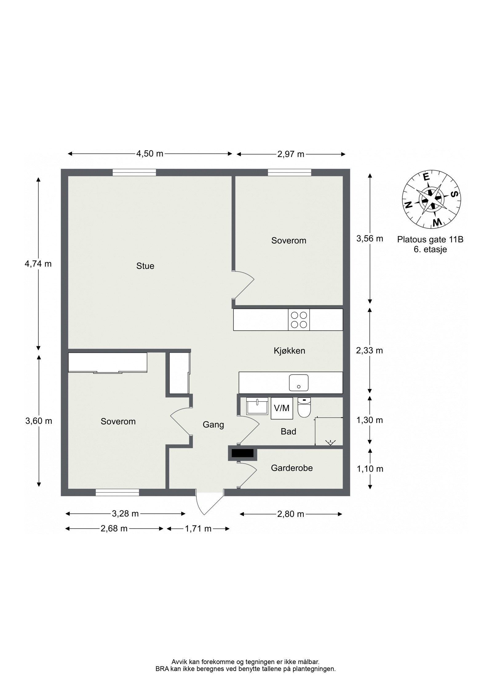 Plantegning. Galleribilde