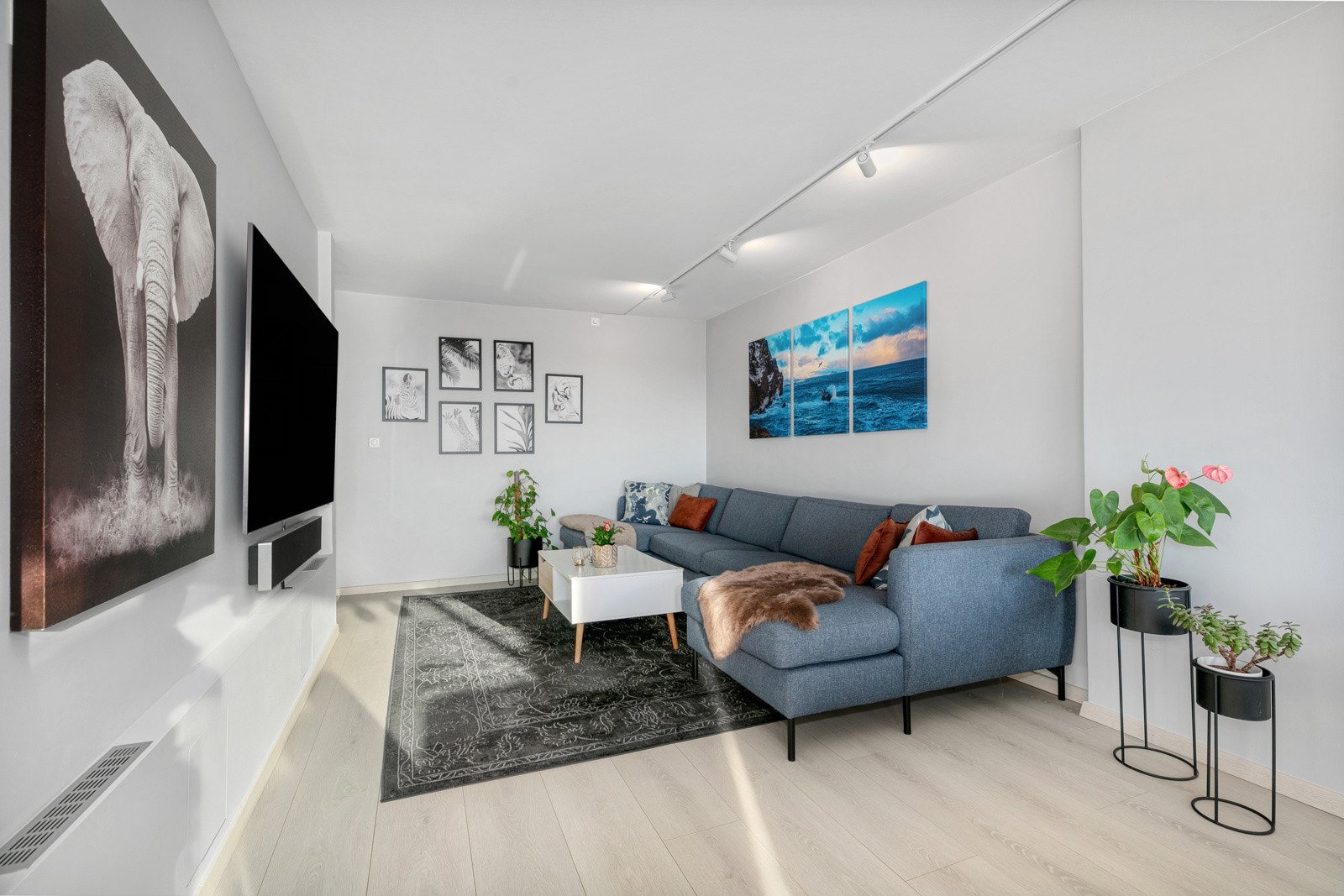 Stue med videre adkomst til entré Galleribilde