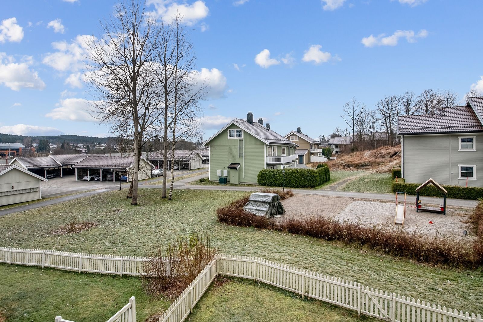 Utsikt fra balkongen Galleribilde