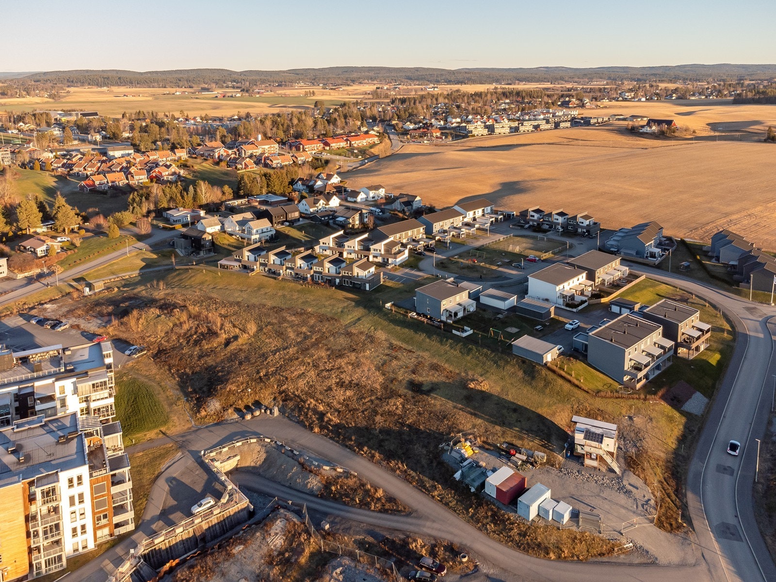 Tomtene selges samlet. Galleribilde