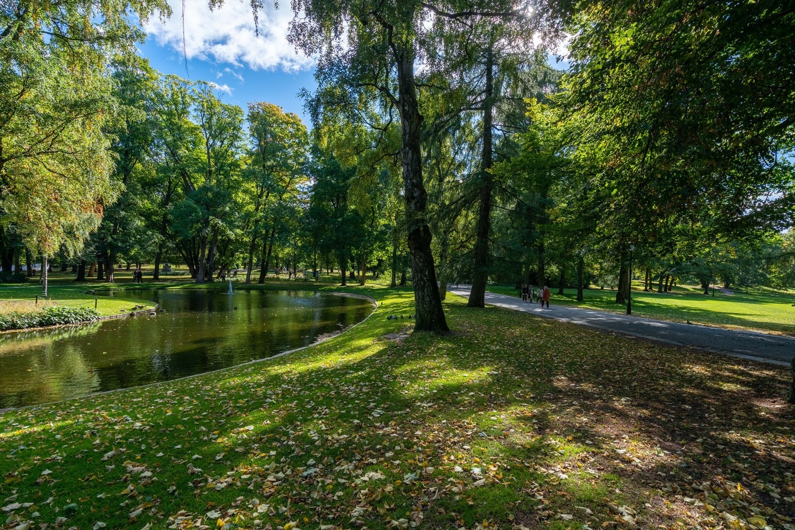 Idylliske slottsparken kun 500 meter fra leiligheten. Galleribilde