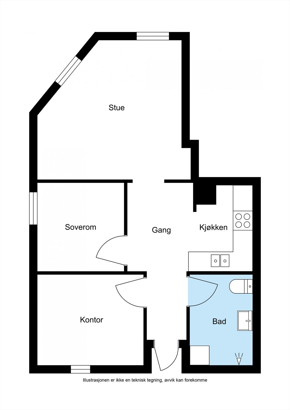 Planskisse Galleribilde