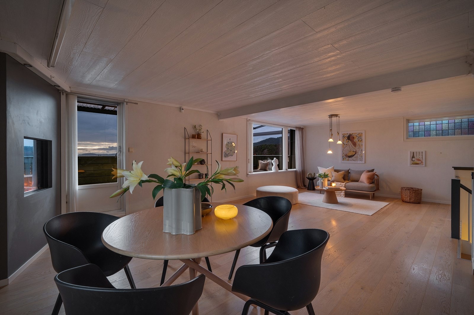 - Merk innebygget gasspeis - en nydelig detalj - Galleribilde