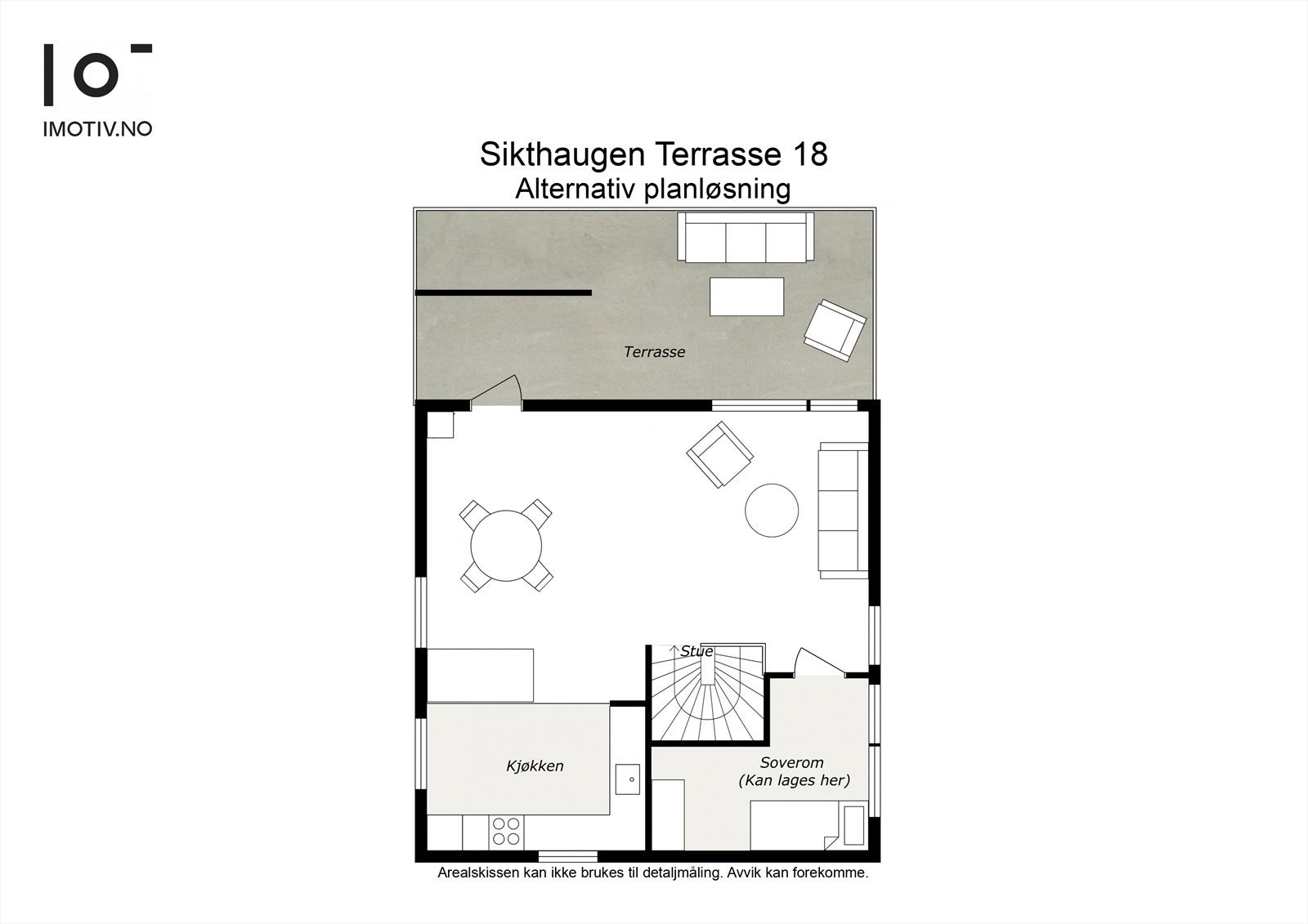 - Alternativ planløsning med et ekstra soverom - Galleribilde