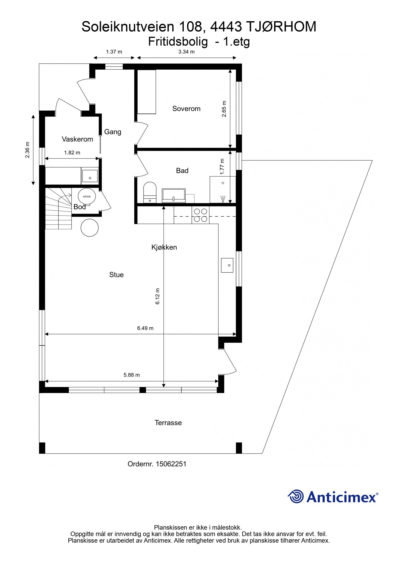 Plantegning 1. etasje Galleribilde