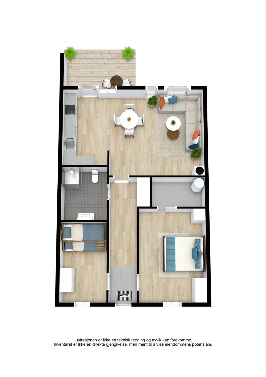 Plantegning Galleribilde