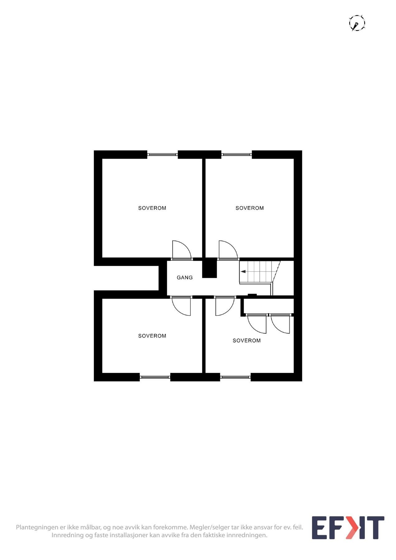 Plantegning for loftet. Galleribilde