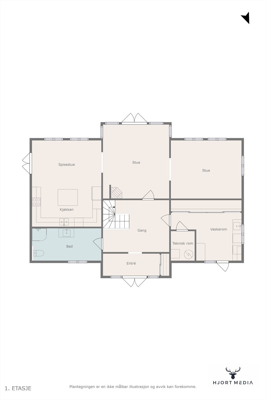 Plantegning Galleribilde