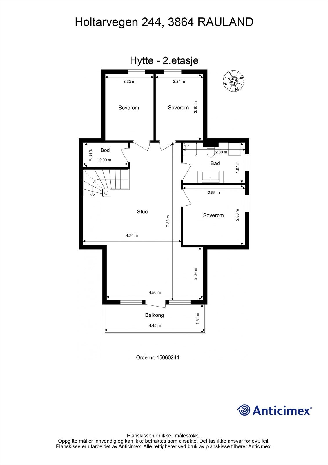 Plantegning 2. etg Galleribilde