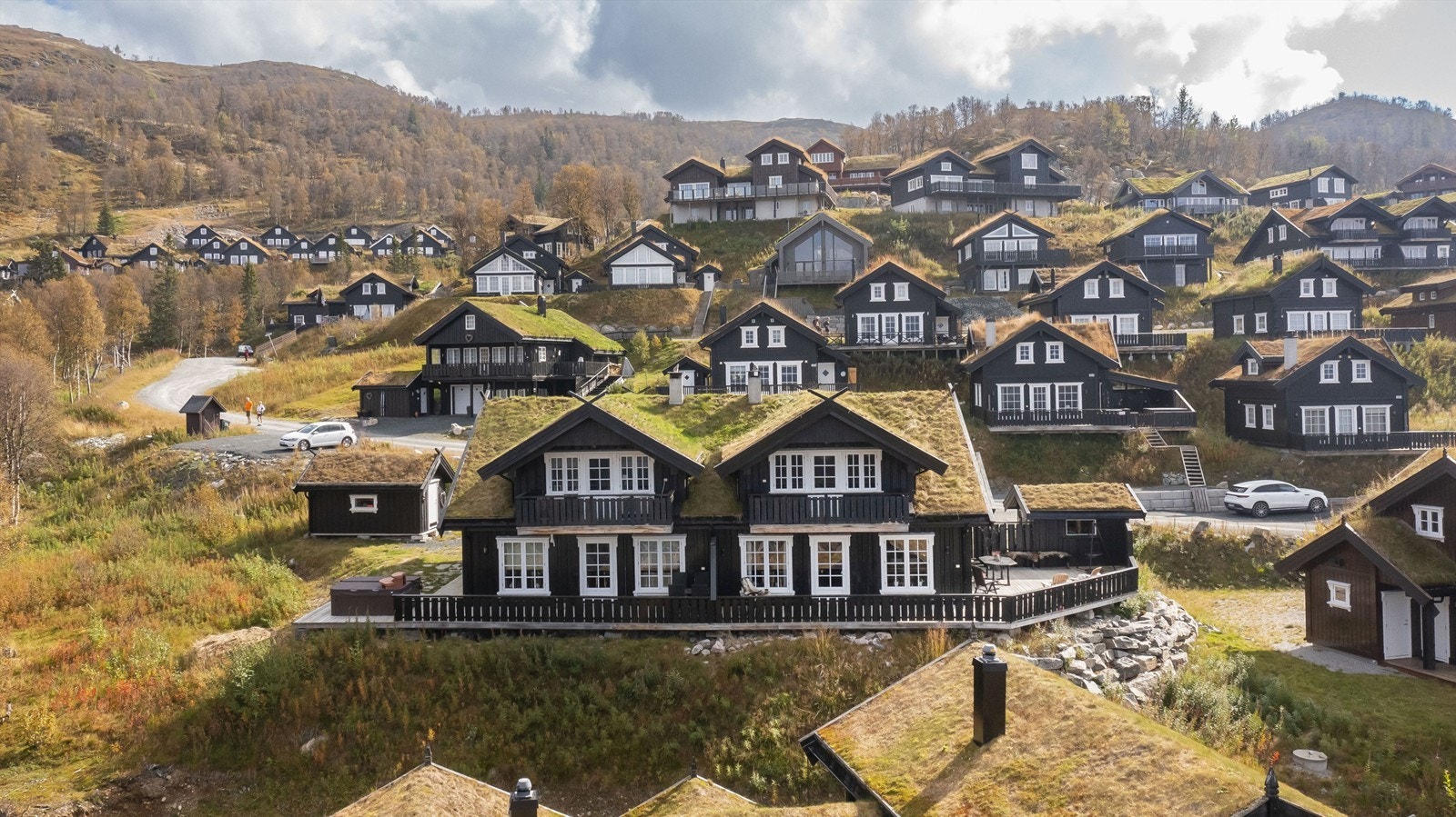 Denne halvparten av duohytta er riktig plassert og
har sol hele dagen Galleribilde