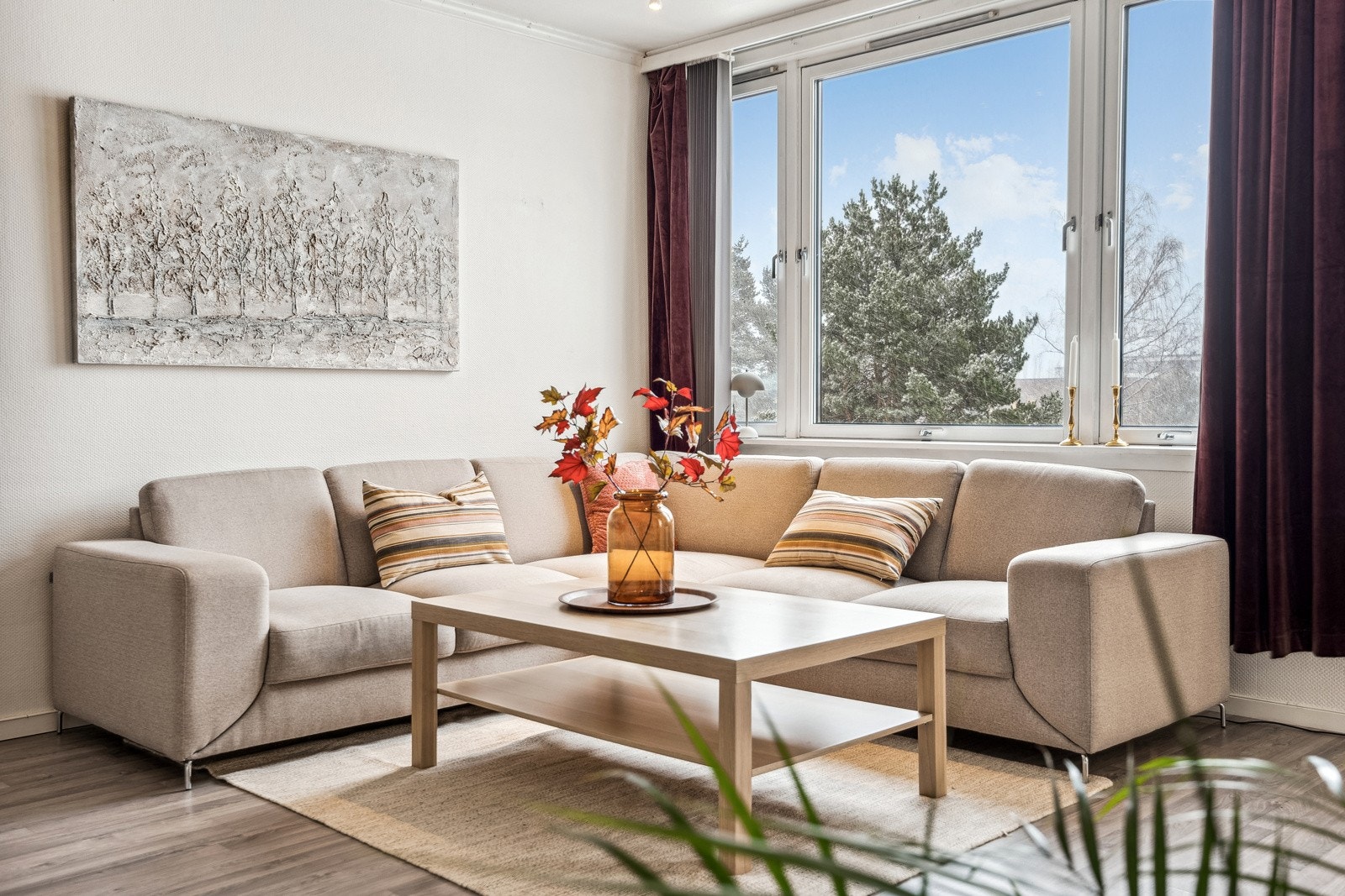 Detaljbilde av stuen. Galleribilde