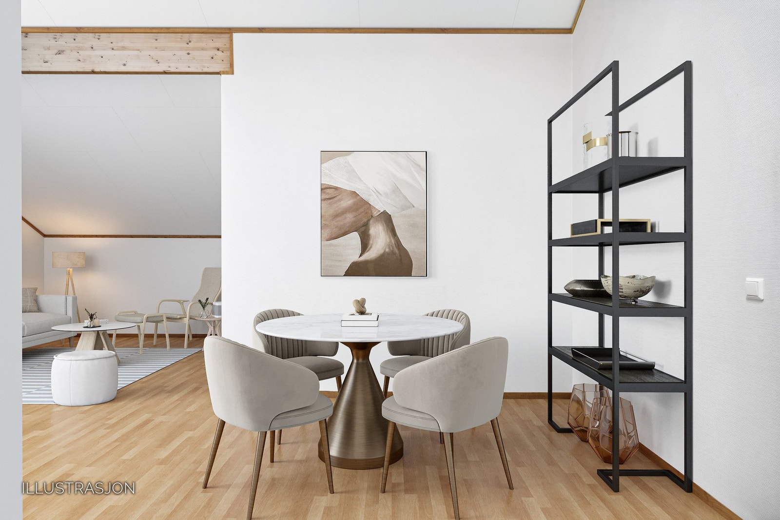 (Digitalt møblert) Galleribilde