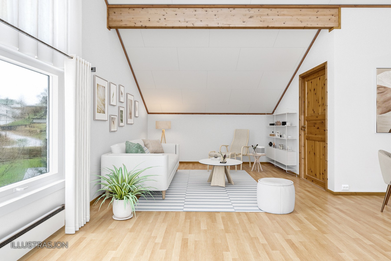 (Digitalt møblert) Galleribilde